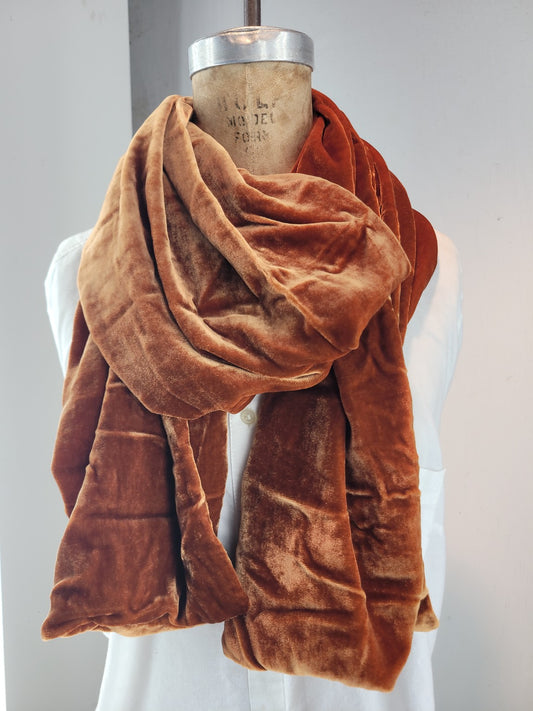 Solid Velvet Copper Brown