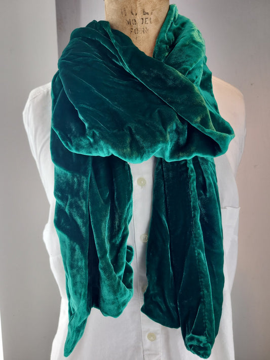 Solid Velvet Emerald Green