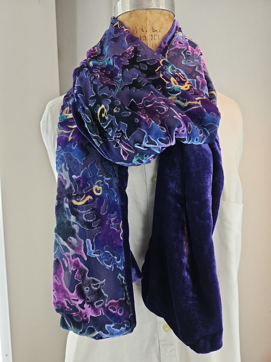 Sapphire Bloom Scarf