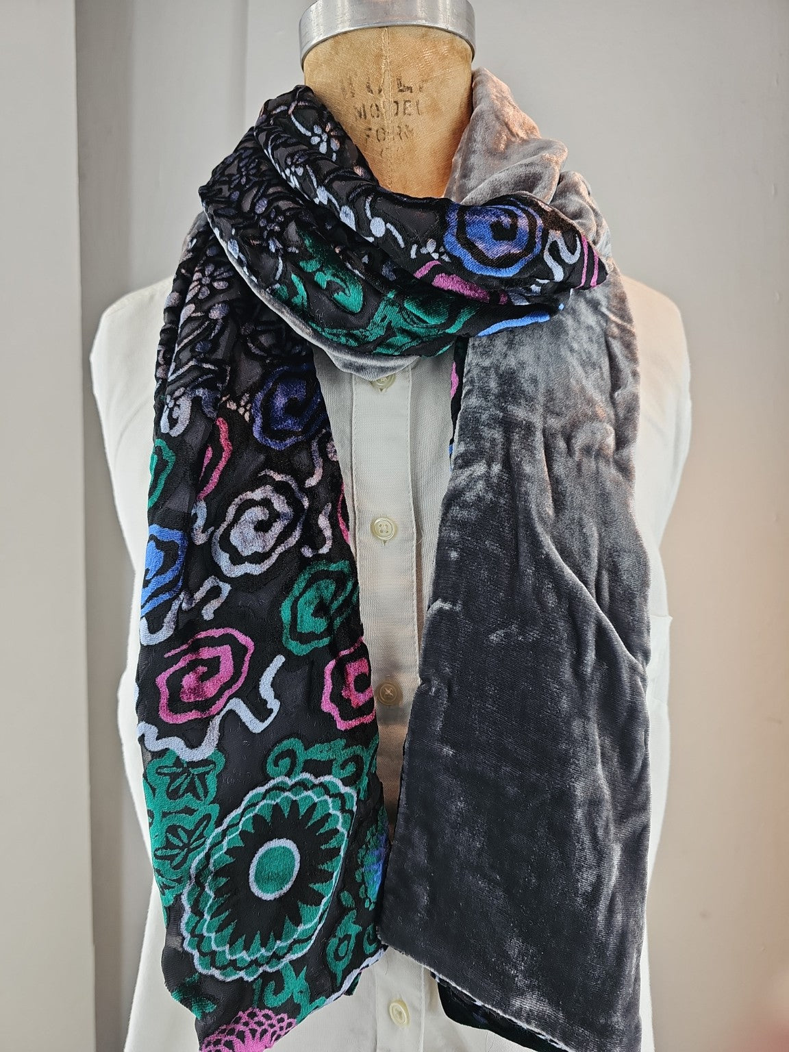 Graphite Garden Scarf