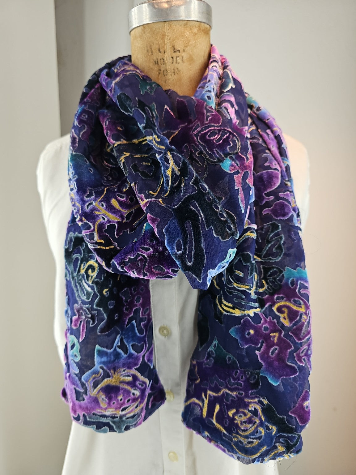 Midnight Iris Scarf