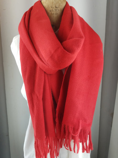 Red shawl, Cashmere Blend