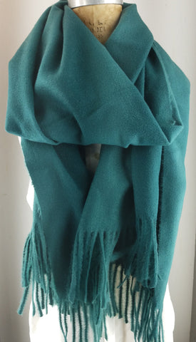 Dark Green shawl, Cashmere Blend