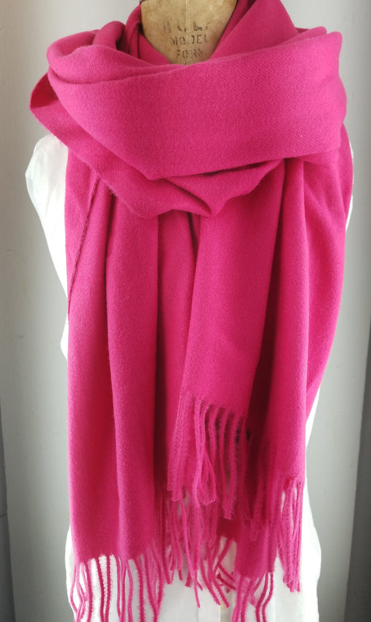 fuchsia shawl, Cashmere Blend