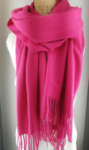 fuchsia shawl, Cashmere Blend