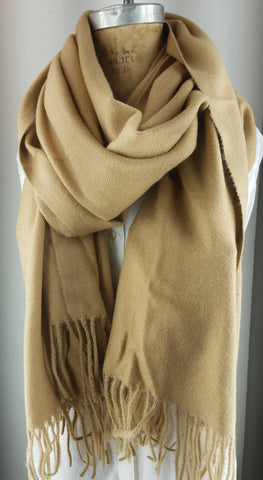 Camel shawl. Cashmere Blend