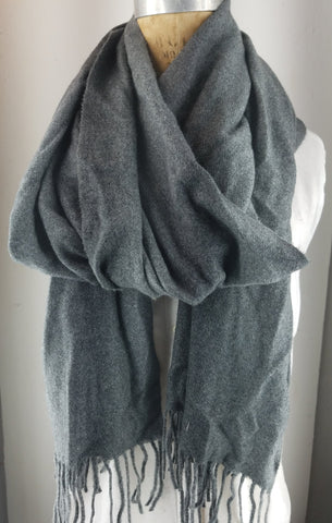 Charcoal Gray shawl,  Cashmere Blend