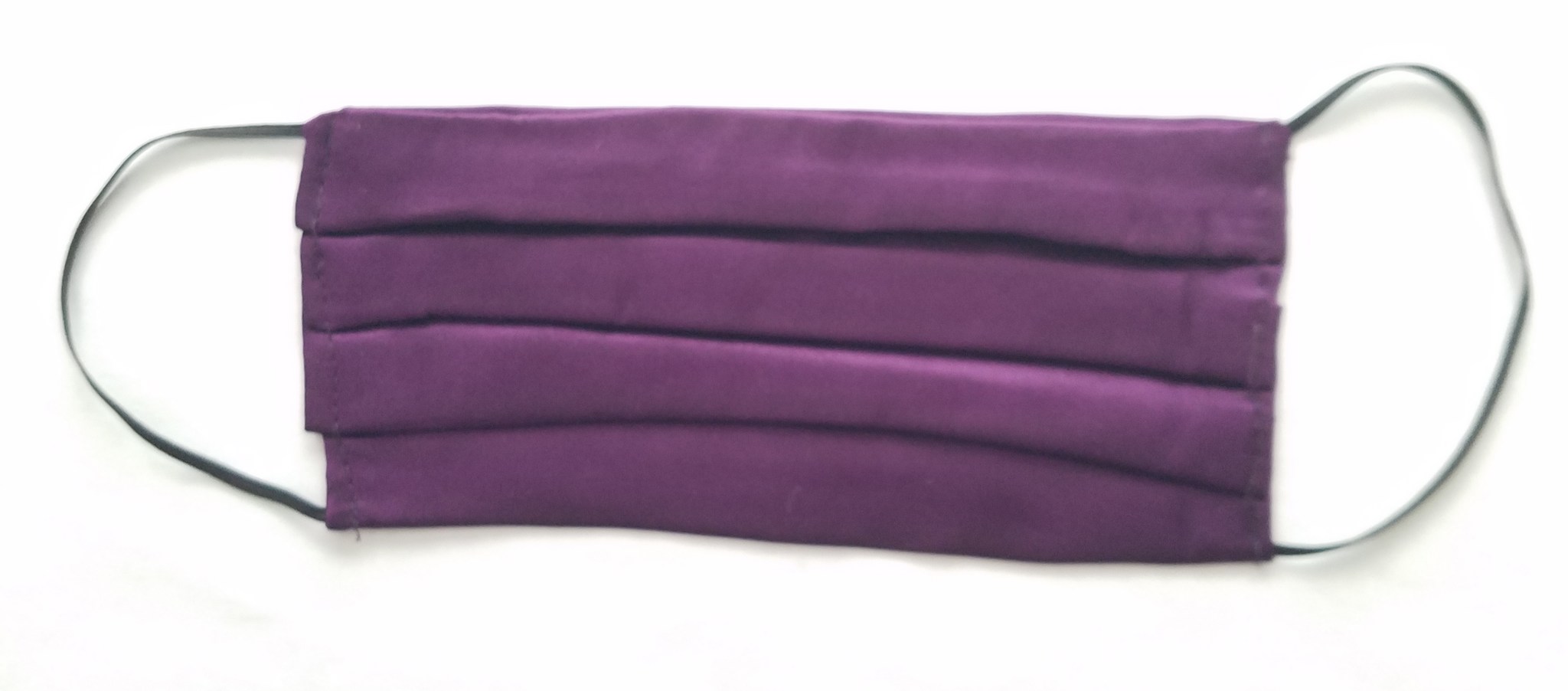 Solid Purple Silk Face Mask